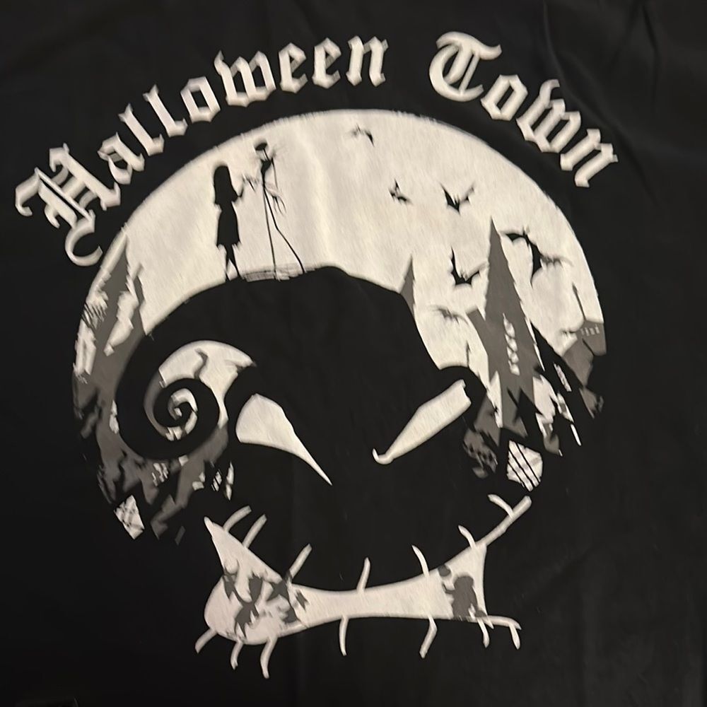 Disney Black and‎ White Halloween Town Tee